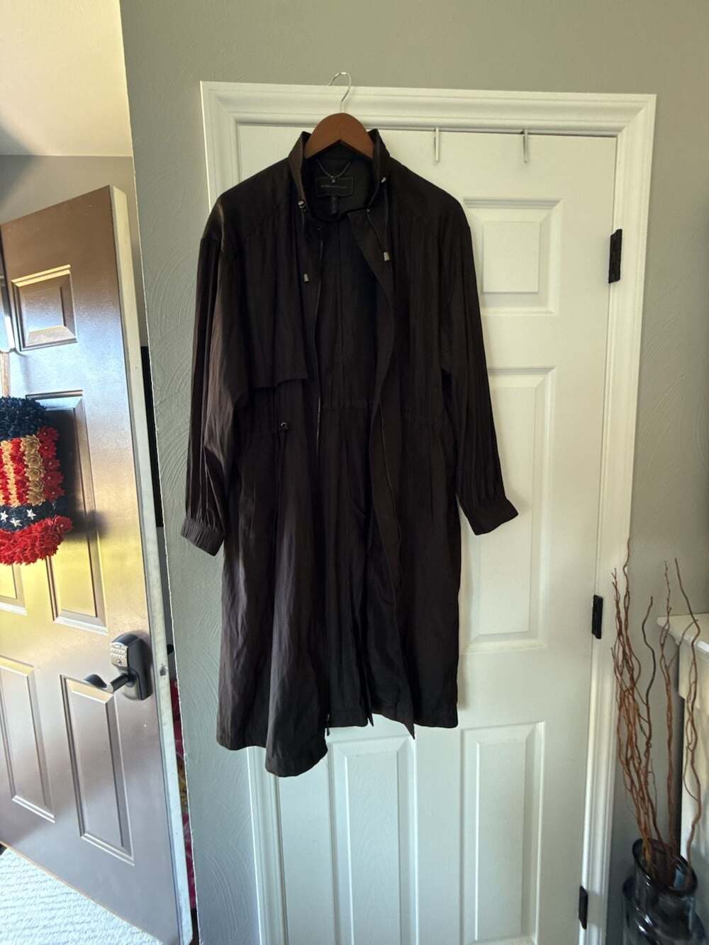 BCBGMAXAZRIA Women's Black Long Jacket Size XS